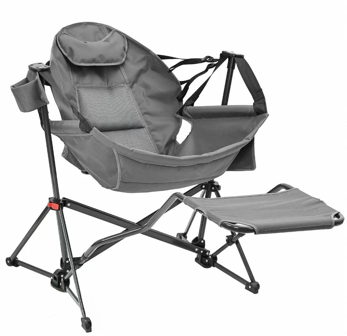 Hammock camping chair with a maximum weight capacity of 450 lbs, swing chair with pedals