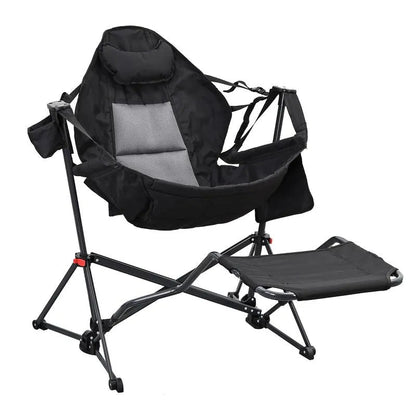 Hammock camping chair with a maximum weight capacity of 450 lbs, swing chair with pedals